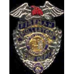 FULLERTON, CA FIRE DEPT FIREMAN MINI BADGE PIN